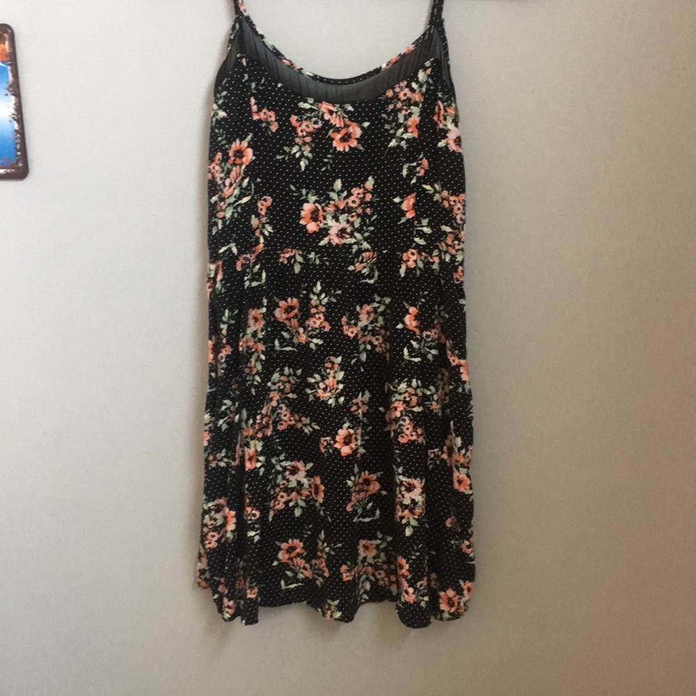 forever 21 floral/polka dot dress
